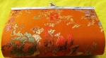 Silk Brocade Floral Clutch Purse